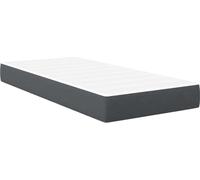 Colchón de plataforma gris de vidaXL, 90 x 200 cm, con funda de tela
