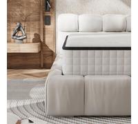 Colchón DEWINNER de 140 x 200 cm, fabricado con espuma viscoelástica de alta densidad, firmeza media, grosor de 16 cm, hipoalergénico, con aislamiento para un descanso óptimo y 7 zonas de confort