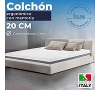 Colchón doble viscoelástico | ortopédico | antibacteriano | funda hipoalergénica