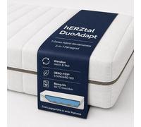 Colchón DuoAdapt de 18 cm con 7 zonas, reversible, 2 en 1, con firmeza suave/media o media/firme, espuma viscoelástica híbrida, colchón ergonómico, funda lavable hasta 60 °C, certificado (180x200, sua