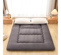 Colchón Enrollable 90X190/200,100X200,120X190/200,150X190/200CM Tatami para Futon Japones Plegable Grueso Colchon Portatil Colchoneta para Dormir en el Suelo para Camping,Cama(Size:180x200cm,Color:Gra
