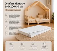 Colchón infantil 140x200 cm con protector de humedad para cama casita | tiSsi®