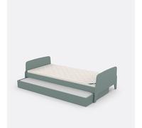 Colchón infantil de látex especial para camas nido o literas, altura 12 cm. Talla 2 x 90 x 190 cm. Color Crudo