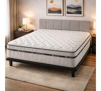 Colchón Muelles Ensacados 7 Zonas Viscoelástico | Premium 28cm | Firmeza Perfecta y Adaptabilidad | Descansín 135x180cm