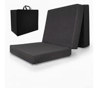 Colchón plegable Beautissu Premium XXL, incluye funda, modelo VS95, 120x200 cm, color gris antracita