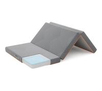 Colchón plegable Vesgantti de espuma viscoelástica con gel, colchón plegable para suelo con asa, plegable en tres partes con funda lavable a máquina para viajes, camping, cama de invitados 135x190 CM