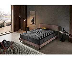 Colchón Simpur Dame Nuit - 160 x 200 - Muelles ensacados Deep Spring & HR S Memory - 25 cm Grosor - Silencioso - Soporte morfológico con firmeza progresiva - Ventilación Muy Alta