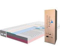 Colchón TULENA, 100 x 190 cm. Espuma confortable, firmeza media/media. Nivel de firmeza H3 / H4. Grosor: 20 cm. Colchón de doble cara. Funda antibacteriana con cremallera