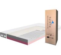 Colchón TULENA 90 x 200 cm. Espuma confortable, firmeza media/firme. Nivel de firmeza H4 / H5. Grosor: 16 cm. Colchón de doble cara. Funda antibacteriana con cremallera
