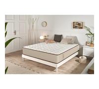 Colchón Viscoelástica Air Max - Ergonómico - Independecia de lechos - Transpirable - 27 CM - Blanco - 80X180 - Moonia Beige 160 x 190