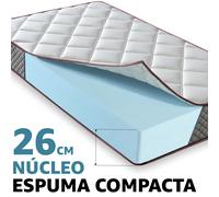 Colchon Viscoelástico LuxiaBed Elixir Alturas 14 20 26 cm Firmeza Media Adaptabilidad Higiénico y Transpirable MemoryVex Height 26cm 140 x 190cm