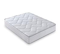 Colchón viscoelástico LuxiaBed MemoryVex, confort + firmeza media + adaptabilidad, higiénico y transpirable, gris, modelo Genius, alturas 26, 30 y 26 cm con muelles Height 30cm 180 x 190cm