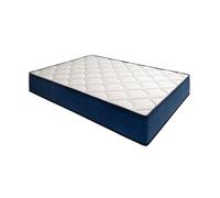 Colchón viscoelástico modelo memory, 135 x 190 x 18cm - todas las medidas, blanco y azul