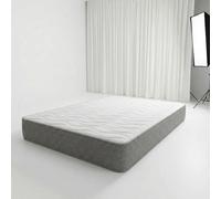 Colchón Viscoelástico Silver, Altura 22 cm, Firmeza Media-Alta, Transpirable, REAL CONFORT Gris 105x190 cm