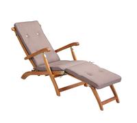 Colchoneta tumbona crema oscuro 186x42x5cm