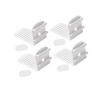 Colcolo 4 Clips para Sujetar sábanas, Sujetadores para colchones y sábanas, prácticos, fáciles de Usar, Antideslizantes, para Regalo, se Mantienen en su Lugar, Blanco
