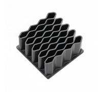 Colcolo 5 Piezas Organizador de Escritorio Estante para Tubos Porta Pomadas Portageles Diseño Ondulado Sujeción Firme Estructura Duradera Adecuado para Baño B, 6 piezas
