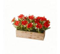 Colcolo Arreglo al Artificial Realistas, Arreglo es con Jardinera, coración, para Recibidor, Bodas, Celebraciones, Rojo