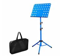 Colcolo Atril de Lectura Regulable Multifunción Soporte para Libros Partituras y Páginas con Ajuste de Altura y Estructura Triangular Estable de Metal, Azul, 80-150 Cm