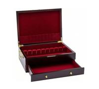 Colcolo Caja de Cubiertos de Madera Caja de Cubertería Baúl para Cubiertos para Platería Presentación Pulida Estilo Clásico Orden Madera de Pino Sólida Apta para Cocina Regalo, 39 29 13cm