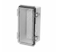 Colcolo Caja Estanca Impermeable Caja de Empalmes Gabinete Eléctrico Armario de Control con Juntas de Sellado y Tapa Opcional, Transparente, 210x110x90mm