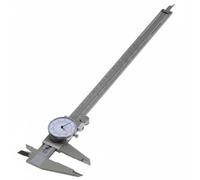 Colcolo Calibrador Vernier de Esfera Doble Calibrador Pie Medidor Construcción Duradera con Estuche para Transporte Adecuado para Medición de Interiores Exteriores Profundidades, 300MM