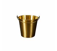 Colcolo Cubo de Acero Inoxidable Cubo Recipiente Vaso Taza con Acabado Moderno y Bordes Suaves Material Apto para Alimentos Apilable Adecuado para, Dorado, 700ml