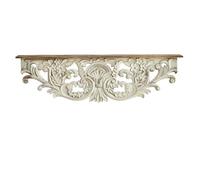 Colcolo Estante Decorativo de Pared Estante Repisa Ménsula con Calados y Superficie Madera Estable Material Madera Adecuado para Entrada Pasillo Salón