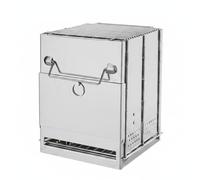 Colcolo Estufa de Camping Plegable Portátil Estufa Parrilla Quemador Barbacoa de Briquetas Diseño Compacto Plegable de Acero Inoxidable para Cocinar Adecuada, Mediano