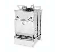 Colcolo Estufa de Camping Plegable Portátil Estufa Parrilla Quemador Barbacoa de Briquetas Diseño Compacto Plegable de Acero Inoxidable para Cocinar Adecuada