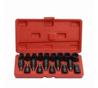 Colcolo Llave de Vaso Hexagonal Set de Vasos Hexagonales Juego de Puntas Vaso E Compatible con Carraca 1/2 Pulgadas Acero Cromo para Fijaciones Precisas y Mantenimiento en Coche Maquinaria