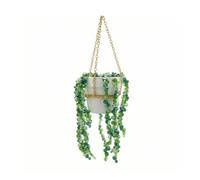 Colcolo Macetero Colgante con Colgador de Plantas Maceta Suspendida Ornamento para Ventana Repisas y con Caída de Decorativas Adecuado para Porches Balcones, White