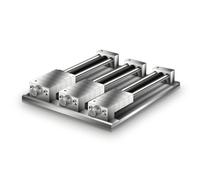 Colcolo Mordaza de Sujeción de Múltiples Estaciones Tornillo Fijación con Husillo Resistente de 16 Mm y Placas Templadas para, 3 Filas 12 Posiciones, Placa Base De 16 Mm De Espesor