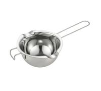 Colcolo Olla Derretidora de Acero Inoxidable Tazón Baño María Cazo Recipiente para Salsas Diseño Práctico con Mango Largo para Mezclar Adecuada para, 480ml, Mango De Acero 201