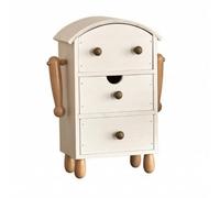 Colcolo Organizador Joyas con Patas Estable | corativo, Gabinete con Cajones, Mueble Auxiliar Oficina, para Dormitorio, Cabeza Redond 3 Cajones
