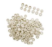 Colcolo Paquete de 100 Clips de Plástico Permanente con Bisagras con Tapones de Rosca Y, Beige, 4,1mm