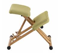 Colcolo para Postura Silla Ergonómica Taburete de Rodillas Banco con Soporte Regulable y Diseño Que Evita Encorvarse Estructura de Madera y Cojines Ajuste en, Verde, Sin Respaldo