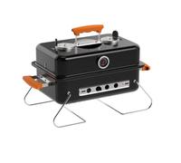 Colcolo Parrilla de Barbacoa Portátil Plegable Parrilla Barbacoa Asador Grill Ahumador con Medidor Frontal y Circulación de Aire Diseño Rectangular Estable y