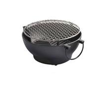 Colcolo Parrilla de Hierro Fundido Parrilla Asador Fogón Cocina con Asas y Cuerpo Resistente a Temperaturas Adecuada para Campismo Terraza Picnic Reuniones de Amigos, 26 Cm