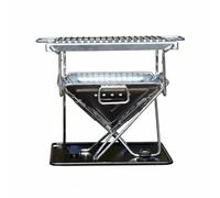 Colcolo Parrilla Plegable Exterior Parrilla Portátil Barbacoa Mesa Parrilla Carbón Acero Inoxidable Compacta y Plegable para en Camping Senderismo Playa
