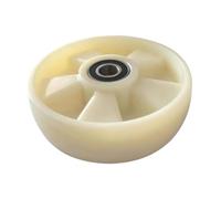 Colcolo Ruedas para transpaletas manuales Accesorios para Manual con cojinetes Ruedas con núcleo de Hierro Resistentes al Desgaste Reemplazo para, Blanco