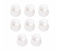 Colcolo Topes para Patas de Muebles Protectores Cubiertas Capuchones Fundas de Silicona Flexible con Fieltro Amortiguan Ruido y, Transparente, Redondo, Paquete de 8 Unidades