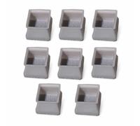 Colcolo Topes para Patas de Muebles Protectores Cubiertas Capuchones Fundas de Silicona Flexible con Fieltro Amortiguan Ruido y, Gris, Cuadrado, Paquete de 8 Unidades