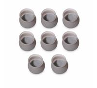 Colcolo Topes para Patas de Muebles Protectores Cubiertas Capuchones Fundas de Silicona Flexible con Fieltro Amortiguan Ruido y, Gris, Redondo, Paquete de 8 Unidades