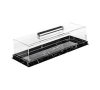 Colcolo Vitrina expositora para repostería de panadería con Tapa Transparente, Soporte para Tartas, Soporte para Tartas para Baby Shower, Fiestas, cumpleaños, Negro