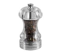 Cole & Mason H14501P Capstan Molinillo de Pimienta, Precision+/Molienda Ajustable, Acrílico, 115mm, Incluye 1 x Molino