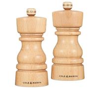 Cole & Mason Set de molinillos de sal y pimienta London 13 cm Natural