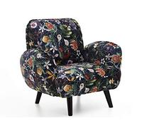 Colección Ben de Atlantic Home, sillón de Terciopelo, diseño Floral
