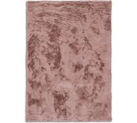 Colección SCHÖNER WOHNEN. Alfombra de piel sintética moderna, modelo TENDER, color rosa pálido, 80 x 150 cm