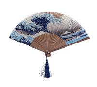 Coleccionables de abanico japonés, decoración del hogar, manualidades | Abanico plegable de mano vintage para manualidades, viajes, recuerdos, interiores, exteriores, hogar, playa, boda